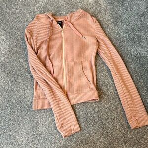Pink knitted sweatshirt